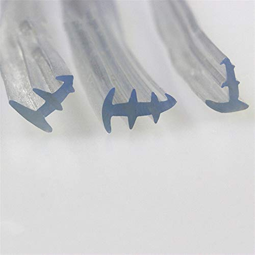 PYouo-Tira de sellado Franja de sello de ventana a prueba de viento y agua PVC vidrio de aluminio aleación