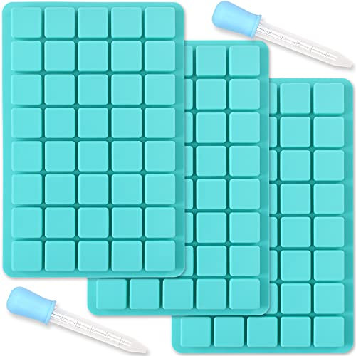 ionEgg Quadratische Silikonform mit 40 Mulden, für die Herstellung von Schokolade, Süßigkeiten, Eiswürfelform, Trüffel-Pralinen, 3 Packungen
