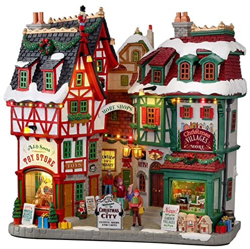 Lemax Christmas Village 15739 - Città di Natale, funzionamento a batteria, 4,5 V