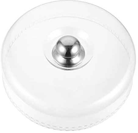 DOITOOL Cake Stand Cover with Tray Plastic Desert Cloche Plate Cover Dome Round Display Snack Plate Serving Platter 30CM