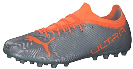 PUMA Herren Ultra 2,4 Mg Fußballschuh, Diamond Silver Neon Citrus, 42 EU