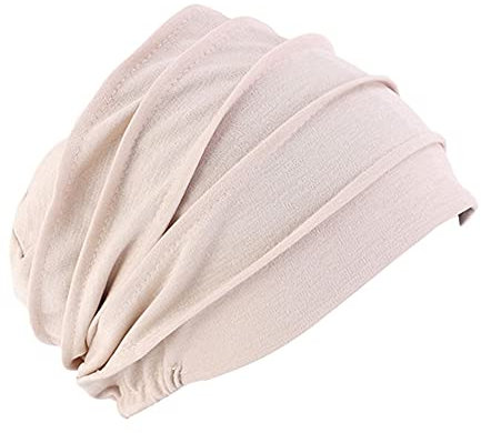 ikasus Chemo Hat Mütze für Frauen Kopftuch Weiche Slouchy Turban Kopfbedeckung,Baumwolle Bandana Chemo Krebs Cap Hijab Bonnet Kopftücher Schal Hut Schlafmütze Muslimisches Chemotherapie-Kappe Kopftuch