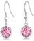 Philip Jones Pink Crystal Drop Earrings Created with Zircondia® Crystals