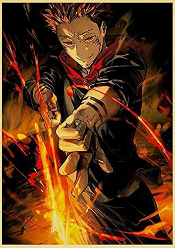 Jujutsu Kaisen 5D Diamond Painting Kits für Erwachsene Anime, Broderie Cross Stitch Crafts Canvas Supply für Home Wall Decor 40×50cm