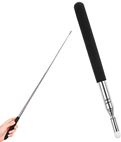 LIUJZZJ Bacchetta Telescopica Allungabile Puntatore Telescopico Estensibile Handheld Allungabile Palmare Aula Lavagna InSegnamento Puntatore Insegnante