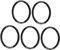 Sharplace 5 stücke MTB Bike Tretlager Dichtung Kurbelsatz Unterlegscheibe Aluminiumlegierung Spacer, 24MM T1MM