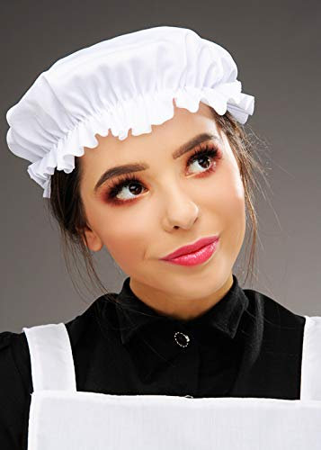 Struts Womens Victorian Maid White Bonnet Mob Cap Hat