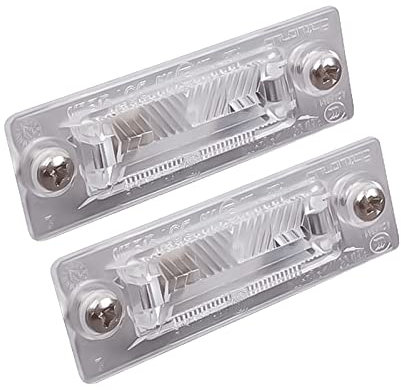 ENVA 2X Number Plate Lamp Light Bulb Holder Pair for Transporter T5 Caddy MK3 Golf MK5 V 3B5943021E