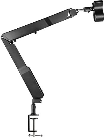 HAUEA Soporte de Micrófono Brazo de Micrófono Suspensión Ajustable Tipo Tijera con Clip de Micrófono, Tubo de Extensión de 4cm/20cm