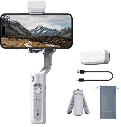 hohem iSteady XE Stabilizzatore cardanico per smartphone, stabilizzatore a 3 assi con treppiede per registrazione video, capacità di carico di 280 g