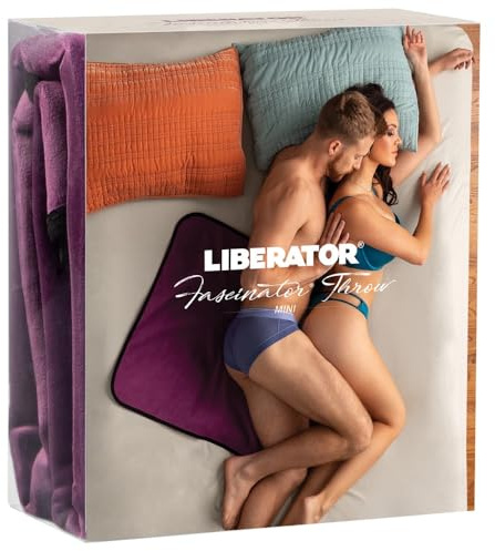 Liberator Fascinator Throw Mini Erotik-Bettlake, Lila, 91x66 cm