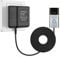 Türklingel Transformator, 24V 500mA Netzteil Adapter Transformatoren Kabel Smart Home Zubehör Kompatibel für Ring Türklingel Video Türklingel 2 Pro (10m schwarz)