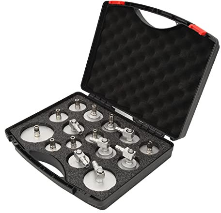 Master Cylinder Adapter Set, 15Pcs Brake Fluid Bleeding Adapter, Leakproof Brake Fluid Bleeder Adapter, High Strength for Most Vehicles
