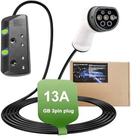 Electric Car Side Discharge Plug Only Suitable for Chinese Brand Car EV Type2 13A Charger Cable with EU Socket Outdoor Power Station 2 Ports (Need car supports V2L)