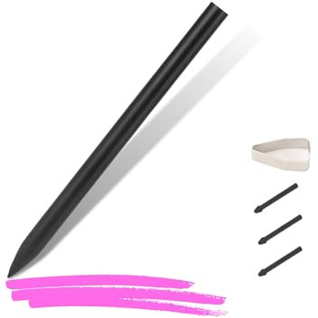 Stylet pour écrans Tactiles pour Ordinateur Portable, Rechargeable, sensibilité à la Pression de 4096 Niveaux avec 2 Embouts Interchangeables pour HP Pavilion X360 Spectre X360