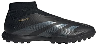 Adidas League Laceless Turf, Black/Carbon/Gold Metallic, 12