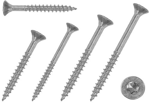 Spanplattenschrauben - Teilgewinde - V2A / Edelstahl - TORX TX (100, 6,0 x 180 mm)