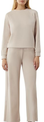 Comma Damen Sweatshirt aus Jersey mit Schmuck-Detail Sweatshirt