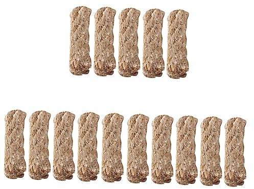 Sosoport 15pcs Jute Fire Starter Cord for Bbq Camping Lightweight Practical Wick Rope for Outdoor Cooking and Emergency Fire Starting Essentials