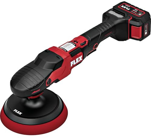 Flex Lucidatore rotativo a batteria 18 V PE 150 18-EC Set (con interruttore acceleratore, facile regolazione della velocità, ergonomico) 533019