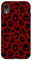 iPhone XR Dark red,black spots ,black and red Case