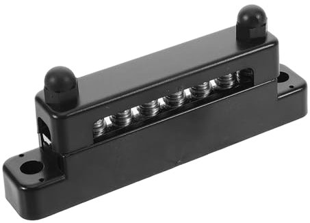 BUGUUYO 6-polige Sammelschienen-stromanschlussblöcke Kfz-verdrahtungsklemmen Vernickelt Schnelle Installation