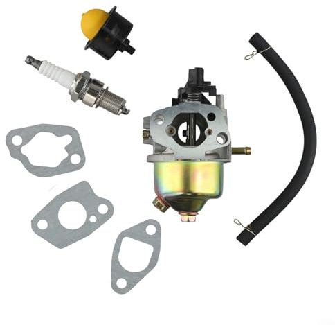 Gettimore Vergaser Kit für Einhell für GC-PM 46/1 S für GC-PM 51/2 S HW HBM 46 R Rasenmäher Legierung Kunststoff Ersatzteile mit Dichtungen Schlauch für Primer Pumpe