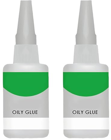 2 Stück 50g Superkleber Gel für Haushalt, Auto & Werkstatt Leistungsstarker Universalkleber,Öliger Kleber