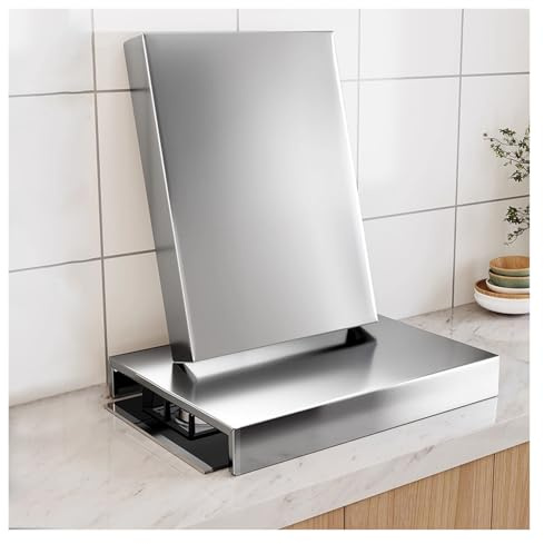 QSTGX Gasherd Abdeckung Wohnmobil Kochfeldabdeckung Edelstahl Edelstahl Multifunktionale Platte Rostfrei Leicht zu reinigen Für Arbeitsflächen und Tabletts(50x80x9cm)