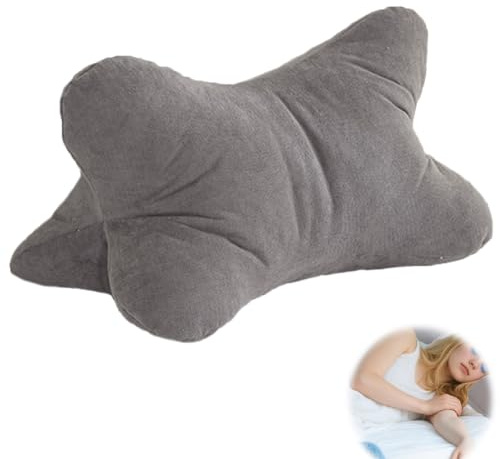 DBAATTZ Almohada de Lectura, Almohada Cervical de Lectura, Cojín Apoyo de Espalda, Cojín Cervical Ergonómico para Relajarse para Leer Cómodamente, Cojines para Leer en la Cama, para Dormitorio(Gris)