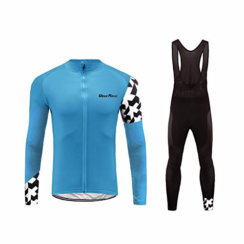 UGLY FROG Männer Herbst Winter Langarm Radfahren Trikotset Fahrrad Langarmtrikot Anzug Schnelltrocknend