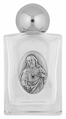 Venerare Weihwasserflasche aus Glas (Heiliges Herz Jesus)