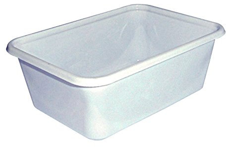 PZ 100 VASCHETTE PER ALIMENTI IN PLASTICA BIANCA P8 CONTENITORE PER PATATINE OLIVE ASCOLANE MOZZARELLINE E PATATE FRITTE