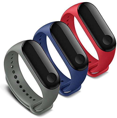Awinner - Braccialetto di ricambio colorato e impermeabile per Xiaomi Mi Band 3 e Smart Miband 3rd (tracker non incluso).