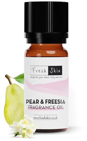 Pear & Freesia 10ml Fragrance Oil Multi Listing - Freshskin Fragrance Oils - Candles, Bath Bombs, Soap Making & Wax Melts - Cosmetic Grade - A Rich, Complex, & Long Lasting Scent!