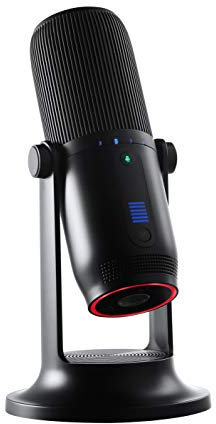 Thronmax Mdrill One Pro (M2P-B) Microfono a condensatore (nero) per registrazioni professionali HD (96 kHz) in qualità da studio per podcast / streaming / chat / gamePlay / Youtube / ecc.