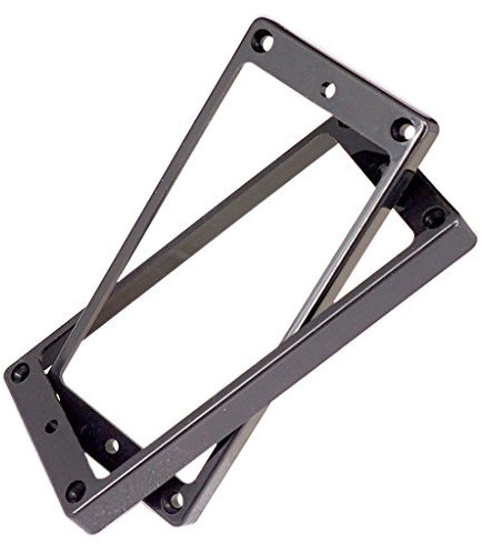 2Pcs Bridge Neck Doppelspule Humbucker Pickup Ring Rahmen Für 7 Saitige Gitarre