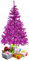 FineHome Künstlicher Weihnachts Tannenbaum Weihnachtsbaum 120cm-150cm-180cm Christbaum inkl Stände, Farben:Pink, Größen:150cm