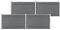 vidaXL Gartenzaun WPC Sichtschutzzaun Lamellenzaun Windschutz Sichtschutz Zaun Steckzaun Systemzaun Garten 699x106cm Grau Aluminiumstange