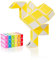 CUBIDI® Original Magic Snake - 36 Blöcke Gelb | Knobelspiele für Kinder und Erwachsene | Ideal als Mitgebsel Kindergeburtstag, Kindergeburtstag Gastgeschenke oder kleine Geschenke für Kinder