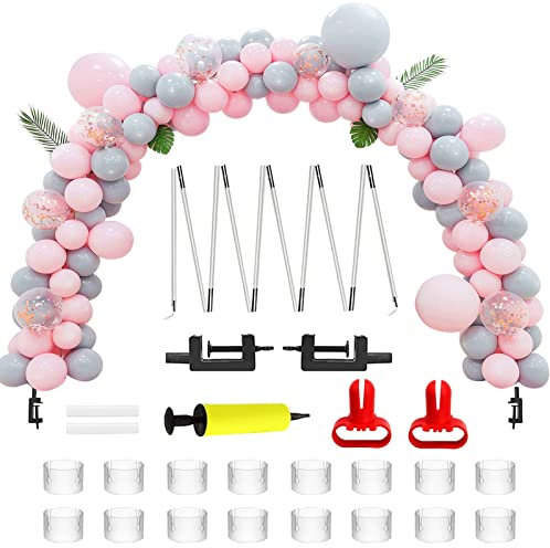 TaimeiMao 42Pcs Ballonbogen Kit,Ballonbogen Girlande Kit,Ballon Arch Kit,Girlande Ballon Arch,Tisch Luftballon Bogen Kit,Hochzeit,Dekoration,Größe Einstellbar Ballonbogen
