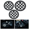 Riloer 3-Piece Car Cup Holder Set, Anti-Skid Coasters, Compatible with BMW Mini Cooper Clubman (72mm, 77mm)