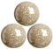 MERIGLARE Esfera de Mosaico Bolas de 8 cm Artículos para el hogar Centro de Mesa Juego Orbes Decorativos Bola Decorativa Globo para Adornos Mesa de Centro - Oro 3 Piezas