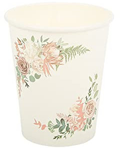 Artifetes 8 GOBELETS Carton Botanic Rose Gold 255ML