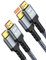 SNOWKIDS HDMI 2.1 Kabel 8K 3Meter (2 Stück), 2.1 48Gbps Highspeed 8K@60Hz HDMI Kabel 4K@120Hz 7680P, für PS5 Konsole, DTS: X, HDCP 2.2&2.3, HDR 10, eARC, Kompatibel mit HDTV