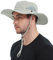Wmcaps Chapeau Homme Soleil été Chapeaux de Randonnée Femme Anti UV Parasol Aventurier Safari Chapeau de Brousse Militaire Paille Cowboy Boonie Hat Peche (Gris Clair)