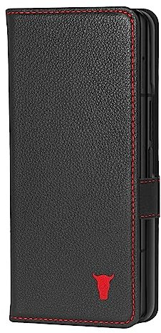TORRO Custodia Compatibile con Samsung Galaxy Z Fold 5 – Custodia a Portafoglio in Pelle Premium con Funzione Stand e Slot per Carte (Nero)