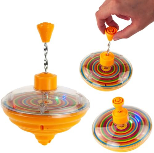 Martom LED Kreisel Spielzeug für Kinder - Bezaubernder Lichteffekt Kinderspielzeug, LED-Spielzeug, Kindergeburtstagsgeschenk, Schaukelkreise, Kreisel für Kinder