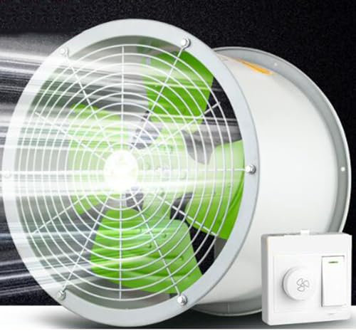 BETAM Extractor Cocina,Ventilador Industrial Flujo Axial,2800RPM Alta Velocidad Ventilador Extractor De Aire,Regulación De Velocidad Continua,para Oficinas, Baños Rejillas Dextractor,500mm