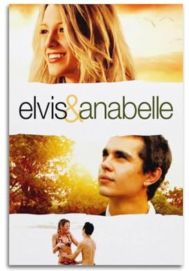 Filmposter Elvis und Anabelle, Retro, klassisch, Kunstdruck, Wanddekoration, 50 x 75 cm, ungerahmt